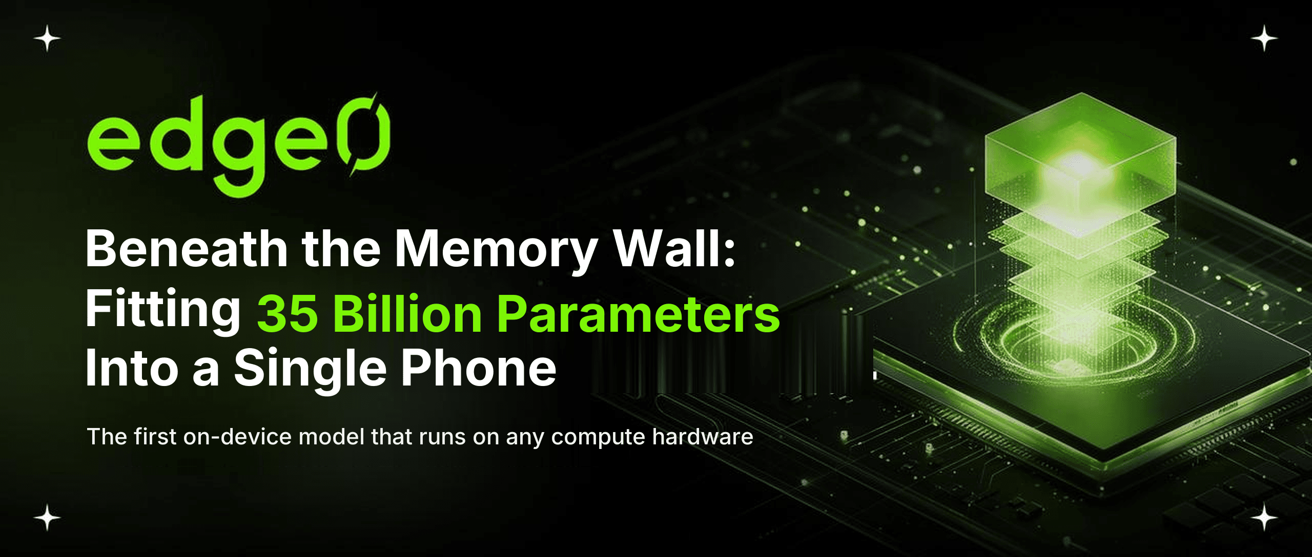 Beneath the Memory Wall: Fitting 35 Billion Parameters Into a Single Phone